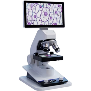 Microscopio Biologico Elettronico Trinoculare BM070 7" HD 2MP 100X-400X per Studenti e Laboratori <span class=keywords><strong>con</strong></span> Supporto USB Windows/Mac - Product Image 1