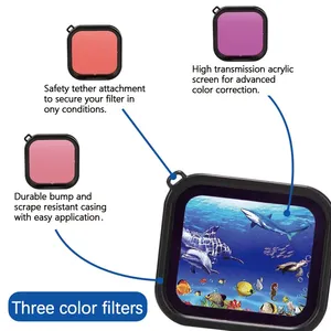 HERO8 Accesorios para cámara de acción Filtro de lente para Cámara de Acción <span class=keywords><strong>Go</strong></span> <span class=keywords><strong>Pro</strong></span> <span class=keywords><strong>HERO</strong></span> <span class=keywords><strong>8</strong></span> Negro - Product Image 5