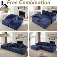 Anpassbares Komprimierbares Multifunktionales Modulares Modernes Polstersofa in einer Box Stoff für Verschiedene Wohnbereiche Schulnutzung