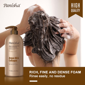 PANISHA Huile d'<span class=keywords><strong>Argan</strong></span> Collagène Volumisant Rafraîchissant Hydratant Contrôle du Sébum Épaississant Anti-Pelliculaire Crème Shampoing Revitalisant - Product Image 3
