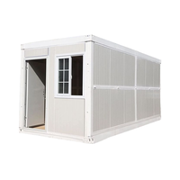 Bureau modulaire pliable préfabriqué portable, conteneur mobile économique, résidence pliable