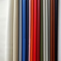 Cuir PU gaufré style litchi solide pour sacs, canapés, sièges de voiture, meubles, chaises, chaussures, avec tricot extensible – Grande Vente