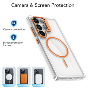 Funda Magnética Transparente con Soporte para Lentes para <span class=keywords><strong>Samsung</strong></span> S26 Ultra S25 S24 S23 A17 A07 A57 A56 A36 A35 A34 - Product Image 6