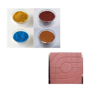 Poudre de oxyde de fer, pigment jaune rouge feo3 pour carreaux en béton et brique, 50 ml