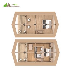 Tende da Glamping a Due Piani in PVC Impermeabile per Resort e Campeggi di Lusso Tenda Safari - Product Image 4