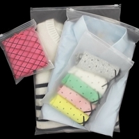 Sacs de vêtements givrés personnalisés, sacs à fermeture éclair imprimés, sacs d'emballage de vêtements, chaussettes, t-shirts, emballages en plastique