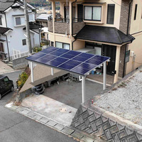 Structure de stationnement solaire en aluminium 9Sunsolar à installation rapide et personnalisée avec chargeur EV pour structure de montage photovoltaïque de carport
