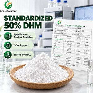 Poudre de dihydromyricétine Fruiterco 50% <span class=keywords><strong>DHM</strong></span> CAS 27200-12-0 Ingrédient standardisé pour la formulation - Product Image 2