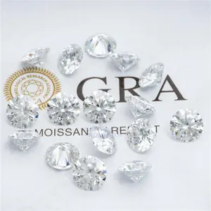 Fabbrica all'ingrosso Lab Grown Diamond D EF GH IJ VVS 3 3.5 4.0 5.0 5.5 6.0 6.5 7.0 7.5 8 8.5 9 9.5 10 11mm pietra Moissanite sciolta