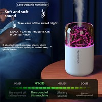 USB Mini Volcan Humidificateur Coloré Lumière Ambiante Cross-Border Aromatherapy Plastic Device pour Chambre Maison Voiture Bureau Bureau