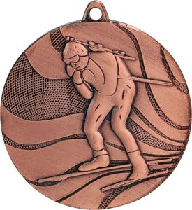 Médaille de bronze or argent personnalisée en gros Médaille de tir en <span class=keywords><strong>ski</strong></span> aux Jeux d'hiver Médaille de biathlon personnalisée - Product Image 1