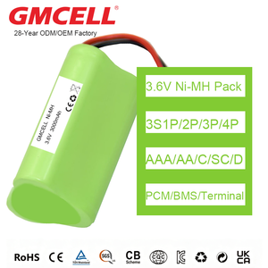 Factory Customized 3.6V 3.0AH NI-MH Battery Pack 3S1P/3S2P/3S3P for Emergency Lighting Battery - Product Image 1