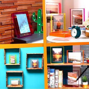 Wholesale Handmade Desktop Block Photo <b>Frame</b> 2x3 4x6 5x7 6x8 Custom Colorful Edge Wall Mount Acrylic Picture - Product Image 3