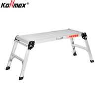 Plate-forme de travail réglable à usage domestique escabeau pliant portable en aluminium plate-forme d'échafaudage escabeau