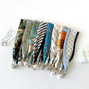 磁気バックルシルクペンダントスカーフ多用途ネックレス多機能ノットフリーネックスカーフ売れ筋シルクスカーフ - Product Image 1