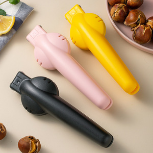Chestnut Cracker Multi Function Nut Opener Pink Yellow Black Handheld Tool For Chestnut Walnut Opening - Product Image 1