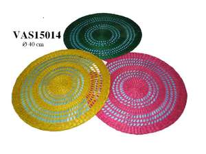 Vente chaude À La Main Vietnam Seagrass et Jacinthe D'eau Napperon Rond Mixte Tissage Bambou Crochet Décoration Accessoires - Product Image 6