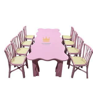 Silla Infantil de Mimbre Hecha a Mano al por Mayor, Silla de Mimbre Natural para Niños, Silla para Fiestas Infantiles, Decoración para Eventos de Cumpleaños, Muebles - Product Image 2