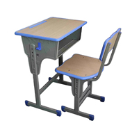 Ensemble de bureau et chaise scolaire personnalisé en acier inoxydable, écologique, pour étudiants et bureau à domicile – Vente en gros