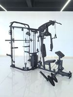 Rack de musculation Smith de qualité commerciale pour la musculation en salle de sport, équipement d'entraînement complet multifonction tout-en-un