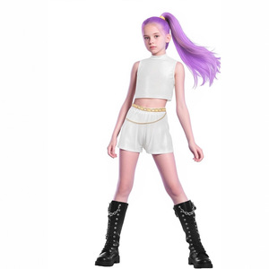 Costume Cosplay Anime Kpop Demon Hunter 2025, Stile Rumi Zoey Mira per Ragazze, Abbigliamento per Spettacoli Teatrali e <span class=keywords><strong>Halloween</strong></span> - Product Image 5