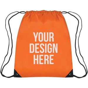 Custom Logo Reusable Drawstring Bag Lightweight Gym Sack Sports Cinch <b>Backpack</b> for Fitness Promotion - Product Image 1