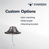 Antenne omnidirectionnelle sans fil multi-bandes Starseek 380 MHz-6 GHz pour plafond, idéale pour la défense anti-drone basse altitude en entrepôt/bureau