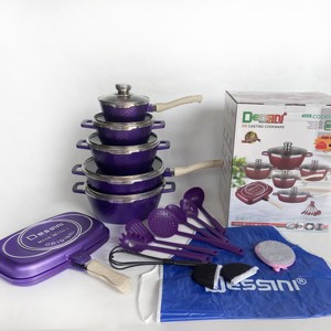 Hàng Hóa Trong Kho Dessini Không Dính Bếp <span class=keywords><strong>Cookware</strong></span> Set Granite <span class=keywords><strong>Cookware</strong></span> Set, Không Dính Nấu Ăn Pan Và Pot Set, Đá <span class=keywords><strong>Cookware</strong></span> - Product Image 4