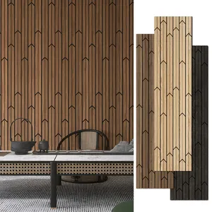 KASARO Oem定制图案中密度纤维板隔音室内装饰墙板Akupanel吸音板木质