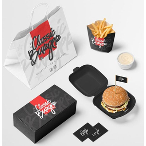 Boîte à tiroir personnalisée de qualité alimentaire pour pizza, burger, frites, hot-dog, ailes de poulet frites, wedges de pommes de terre, chips et nuggets - Product Image 6