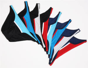 2019 hommes sous-vêtements respirants U convexe mince glace soie taille basse Hit couleur tricoté tissu confortable GAY hommes sous-vêtements - Product Image 2