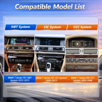 CodeLynk Système Linux sans fil Apple Carplay 4 en 1 Écran tactile pour voiture pour BMW Série 7 F01 E66 2003-2015 NBT CIC CCC