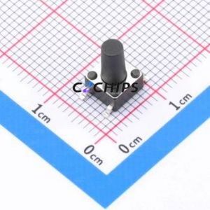 K2-1102SP-M3SC-04 Tactile Switch SMD-4P,6x6mm Switch 1.8N Vertical Mount 6mm 6mm - Product Image 1