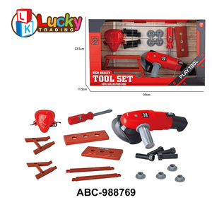 May Mắn Đồ Chơi Trẻ Em Giả Vờ Xây Dựng Đồ Chơi Quần Áo Hoặc Vành Đai Công Cụ Thiết Lập Với Bộ Gõ Khoan Hoặc Vụ Nổ Máy Hoặc Máy Mài - Product Image 4