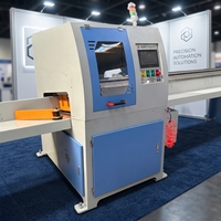 Sierra Madera CNC Automatica PLC OMRON Corte Transversal de Alta Resistencia Equipo para Palet de Madera