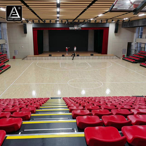 Système de sièges rétractables électriques à 14 rangées pour stade de basketball intelligent, tribunes télescopiques, gradins rétractables - Product Image 6