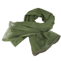 Bandana multifonction respirant en maille pour l'extérieur, foulard long pour la chasse et le cyclisme, cache-visage avec poches