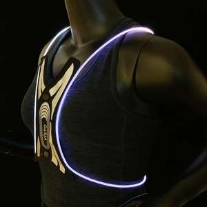 เสื้อกั๊กไฟ LED สะท้อนแสงสำหรับวิ่งเสื้อกั๊กสำหรับขี่จักรยานชาร์จไฟได้ผ่าน USB มีไฟ RGB - Product Image 4