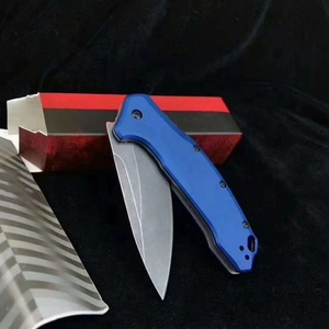 Couteau de camping, de chasse et de randonnée Ker shaw Link 1776, acier inoxydable 420, manche en alliage d'aluminium pliable, DIY 58HRC OEM - Product Image 3