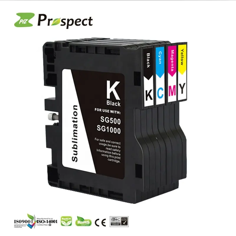 Prospect SG500 SG1000 SG 500 1000 Kartrid Tinta Inkjet Sublimasi Warna Premium Kompatibel untuk Printer Sawgrass