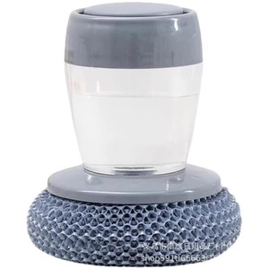 Brosse de nettoyage de casseroles en silicone et PP, avec ajout automatique de liquide, douce pour les casseroles, non nocive, pour la cuisine domestique - Product Image 1