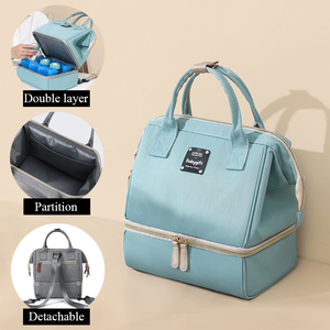 Bolso de mano personalizado para botella de bebé, <span class=keywords><strong>mochila</strong></span> con correa de hombro desmontable, separación en seco y húmedo, aislante, bomba de leche materna - Product Image 2