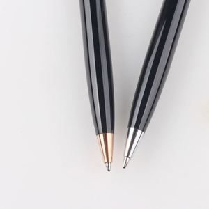 Luxury Shiny Black Metal Ball <b>Pen</b> With OEM Logo Promotional Gift Heavy for VIP Client - Product Image 4