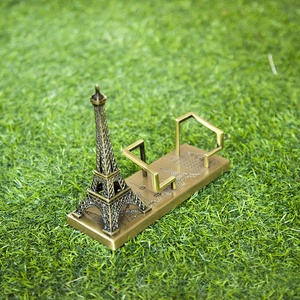 Più recente in metallo Eiffel Tower ufficio Organizer portapenne portacarte nome scatola <span class=keywords><strong>porta</strong></span> carte per la promozione decorazione della tavola da ufficio - Product Image 2