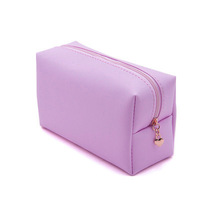 Sac de maquillage portable en cuir PU personnalisé en usine, sac cosmétique pour femmes