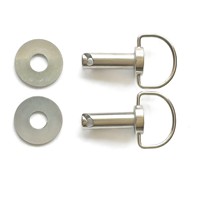 Nouveau kit de vis à dégagement rapide en acier M8 30 mm avec anneau en D, accessoire de fixation pour moto, ajustement universel