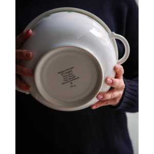 Tazón de Sopa de Porcelana J.L Coquet Mod Vieux Marseille, Tetera de Cerámica con Diseño de Plantas, Comercializado por Shopify - Product Image 1