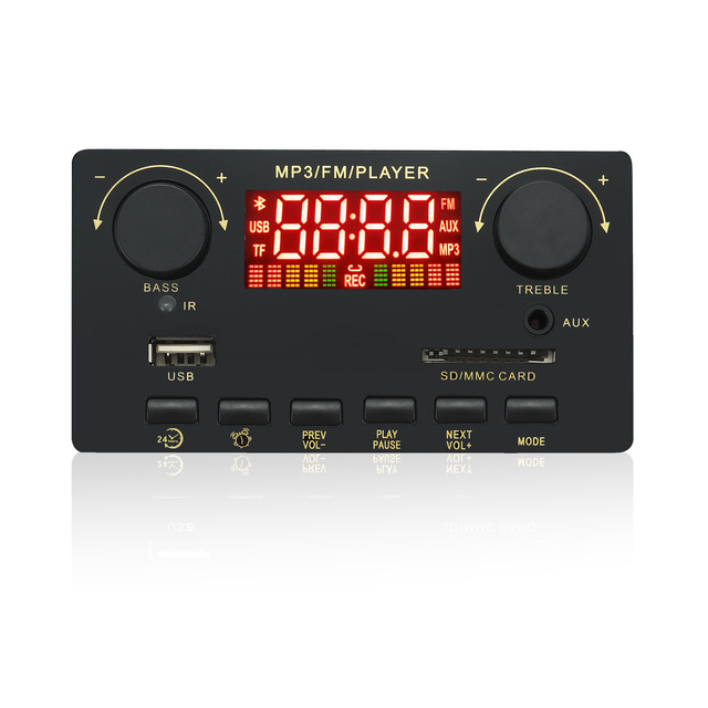 High Power 2.1 Channel BT 5.0 Decoder Board 80W+2*40W Amplifier Module Color Screen Support Lossless FLAC/APE for Audio System