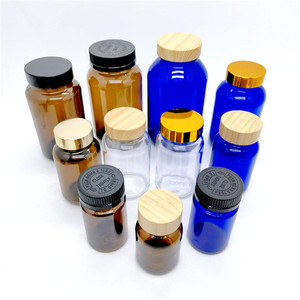 Bột Jar 60ml hổ phách thủy tinh đóng gói chai 8 oz. (250 CC) thẳng mặt Jar thuốc viên nang protein bột chai thủy tinh với vít cap - Product Image 6