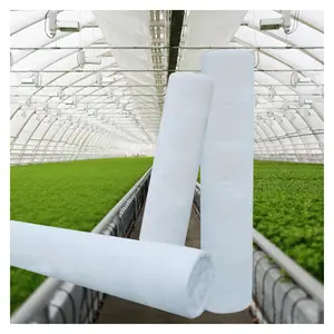 Agricultura tamaño personalizado blanco 30 GSM a 300 gsm red de sombra de tela de protección solar